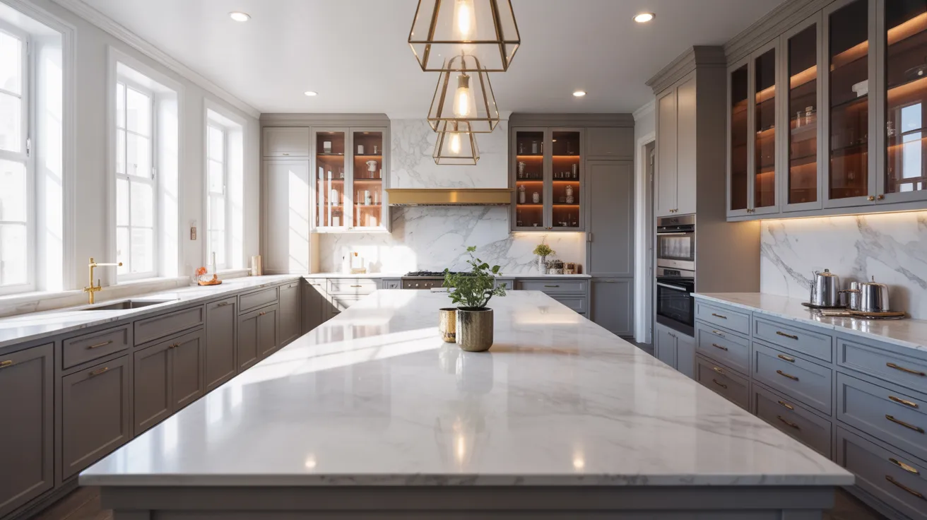 Quartz or Marble Countertops