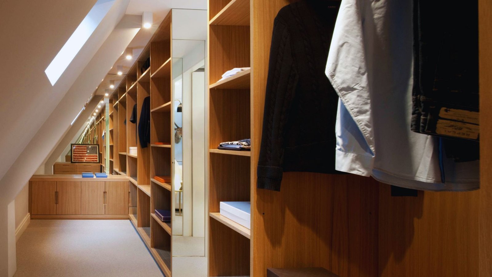 Two-Level Walk-In Closet with Mezzanine