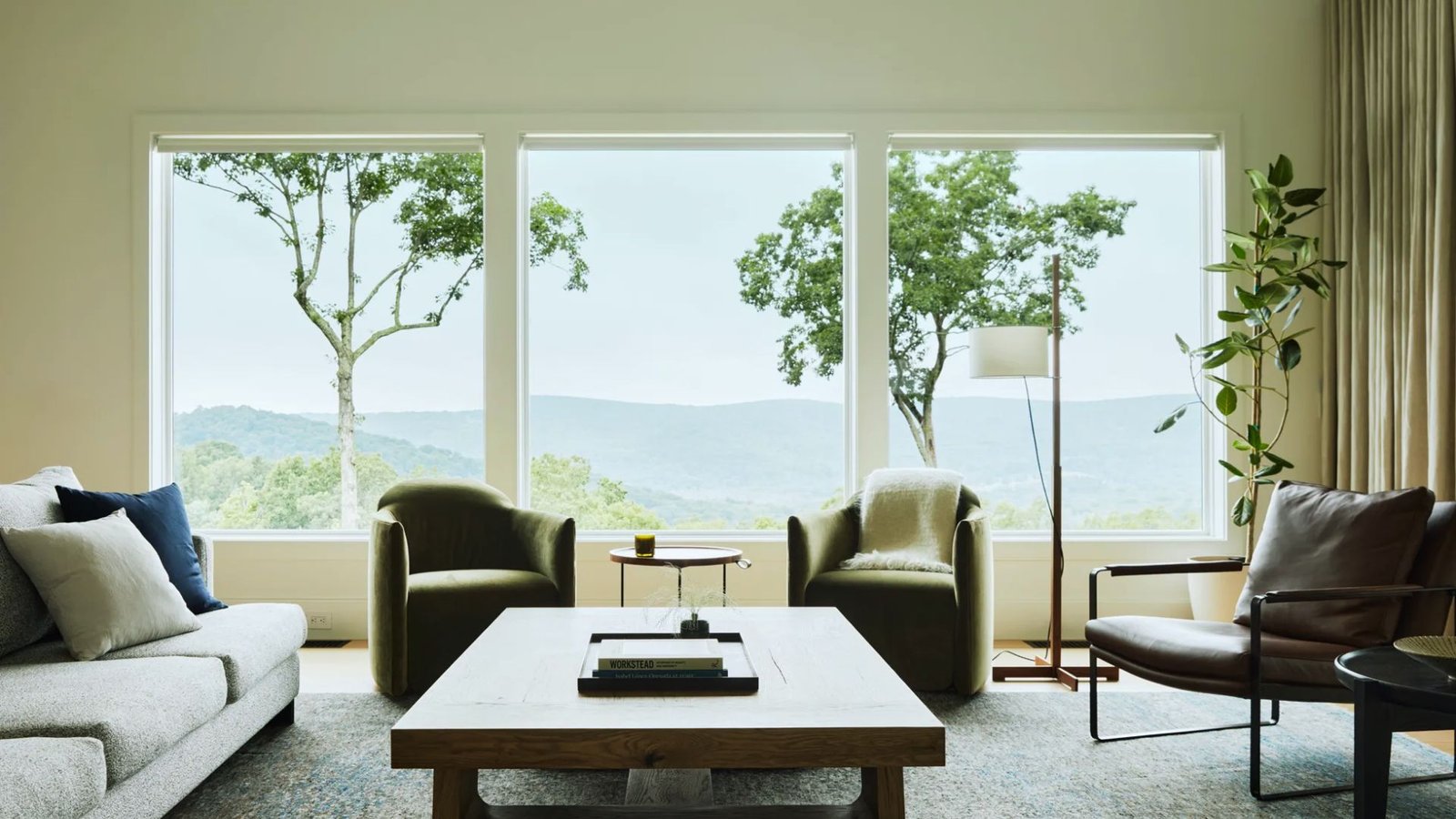 Minimalist Gallery-Style Living Room