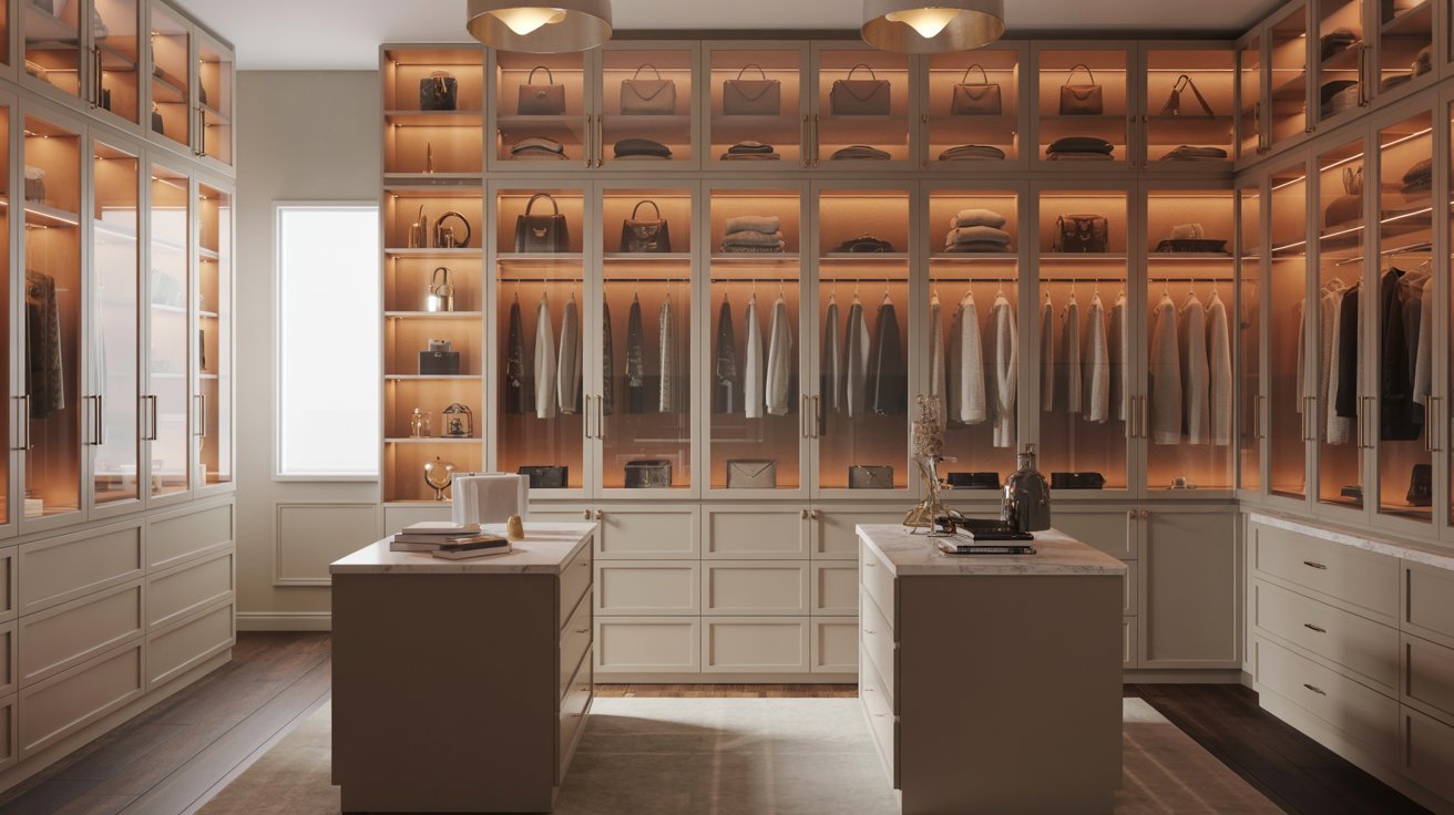 Glass-Front Cabinets for Clean Displays