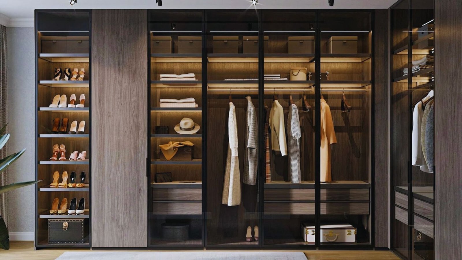 Glass-Encased Display Wardrobes