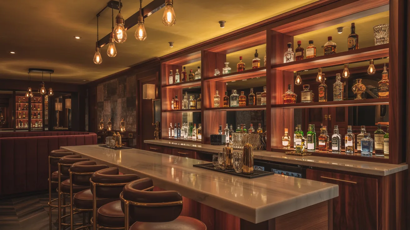 The bar at the New Yorker Hotel, featuring elegant decor and a vibrant atmosphere in New York City.