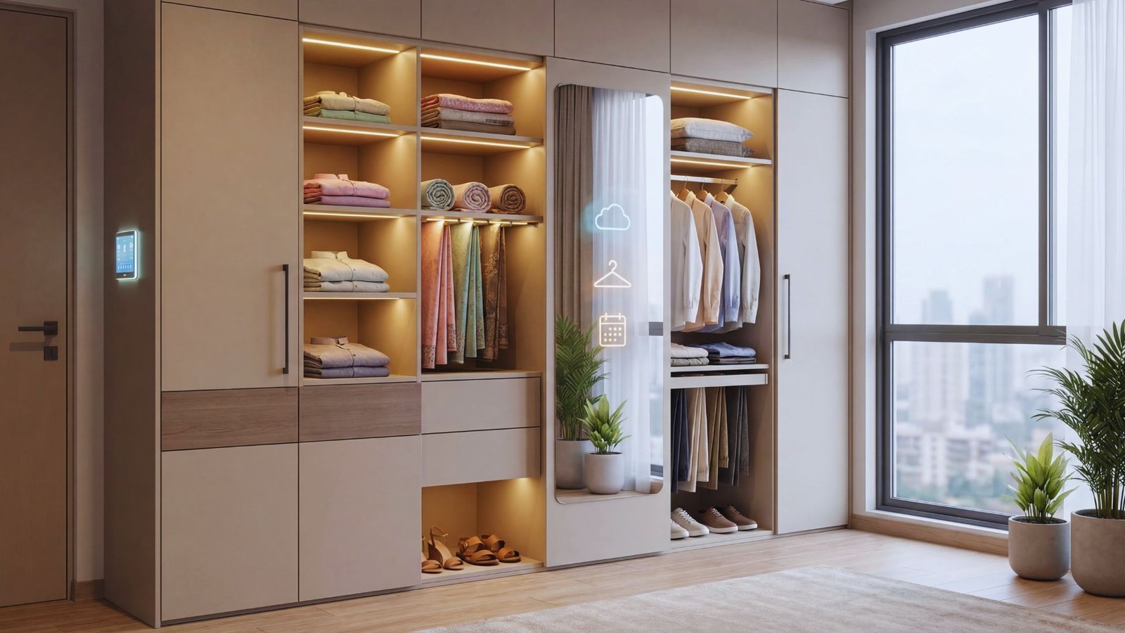 Smart Technology Integrated Wardrobe
