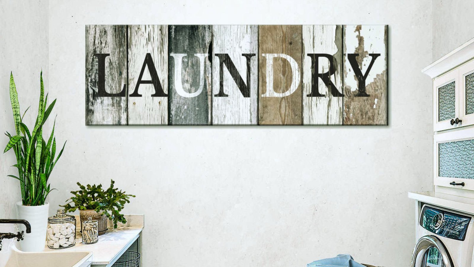 . Wall Art and Decor for a Personalized Laundry Space
