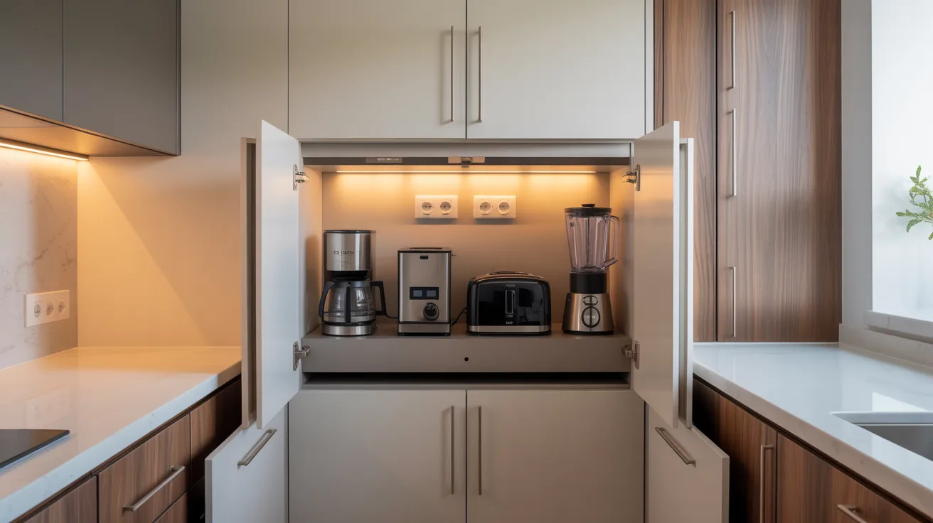 A kitchen featuring a coffee maker on the counter beside a stainless steel sink.