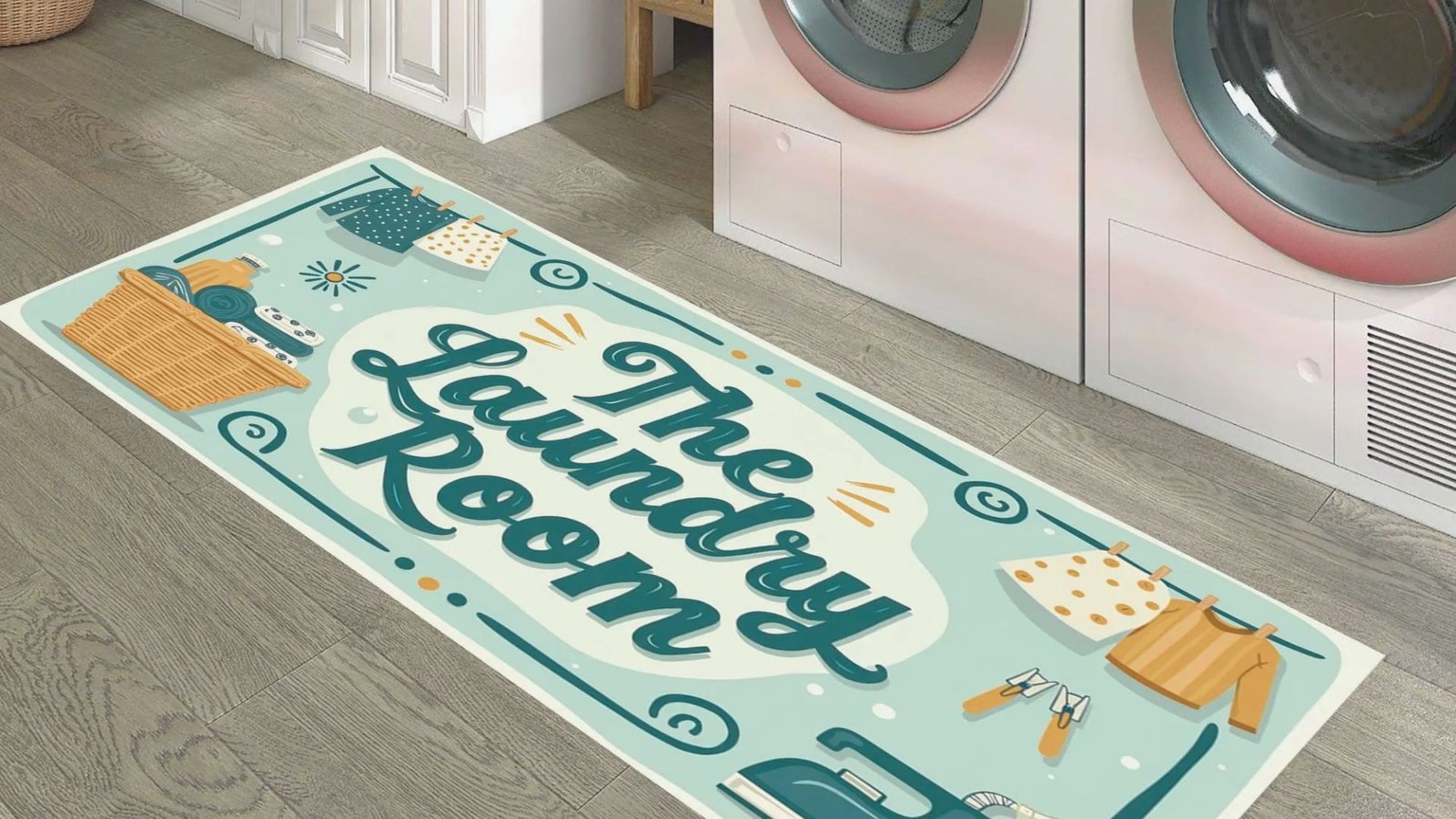 Decorative Rugs for a Cozy Laundry Room Atmosphere
