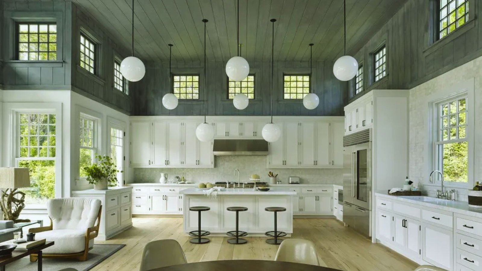 High-Ceiling Architectural Kitchen