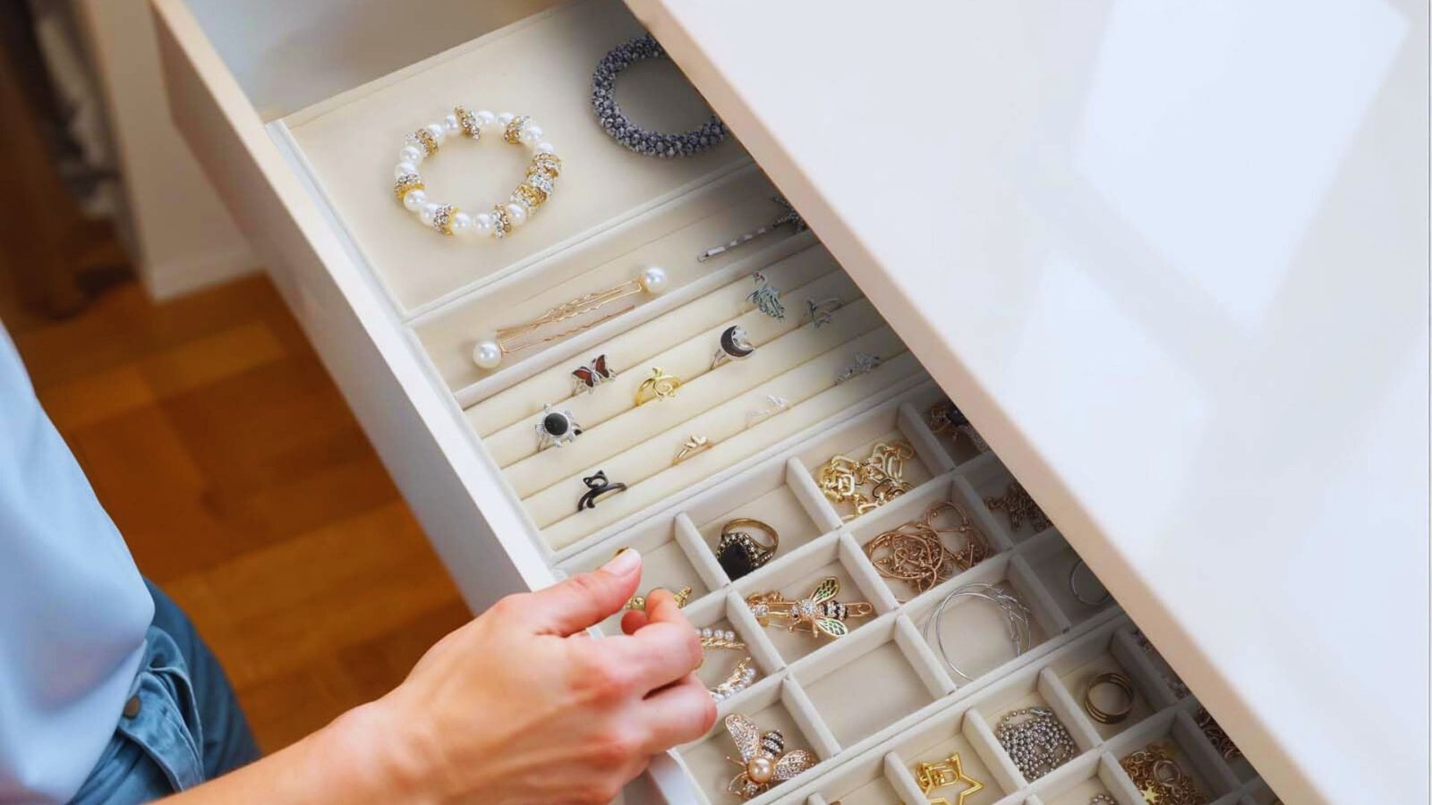 Velvet-Lined Drawer Systems