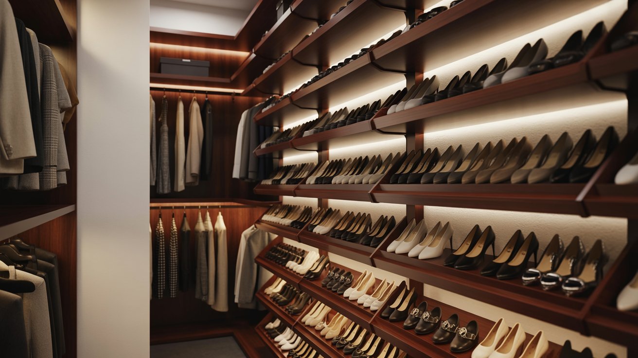 Dedicated Luxury Shoe Wall